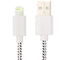 AussieSuperStore Homeware Supplies Nylon Braided Tough Cable Charger for iPhone 6 & 6 Plus / iPhone 5 & 5S & 5C (1m) White Nylon Braided Tough Cable Charger for iPhone 6,6Plus 5,5s,5c White CBIP5G18526W